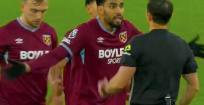 Lucas Paqueta Is Already On a Yellow, So Why Is He Still Arguing With the Referee?
