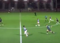 West Ham youngster Preston Fearon scores from halfway line twice in 12 minutes as Burnley keeper left helpless